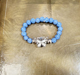 Blue Butterfly Bling Bracelet
