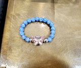 Blue Butterfly Bling Bracelet