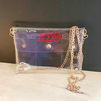 Delta Sigma Theta Clear Messenger Bag