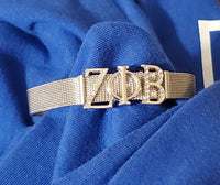 Zeta Phi Beta Silver Bracelet
