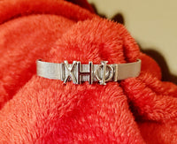 Chi Eta Phi Silver Bracelet