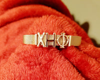 Chi Eta Phi Rose Gold Bracelet