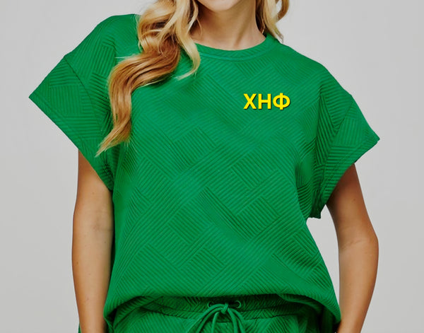 Chi Eta Phi Green Short Set