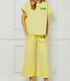 Chi Eta Phi Yellow Pant Set