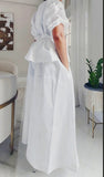 Classy White Pant Set