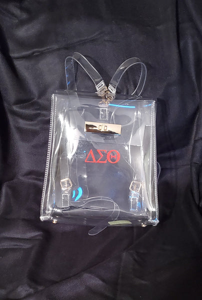 Delta Sigma Theta Clear Backpack