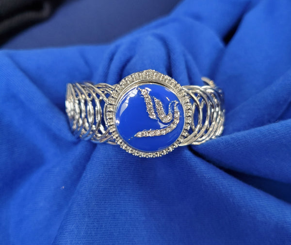 Zeta Phi Beta Dove Silver Bracelet