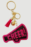 Bling Cheer Megaphone Keychain