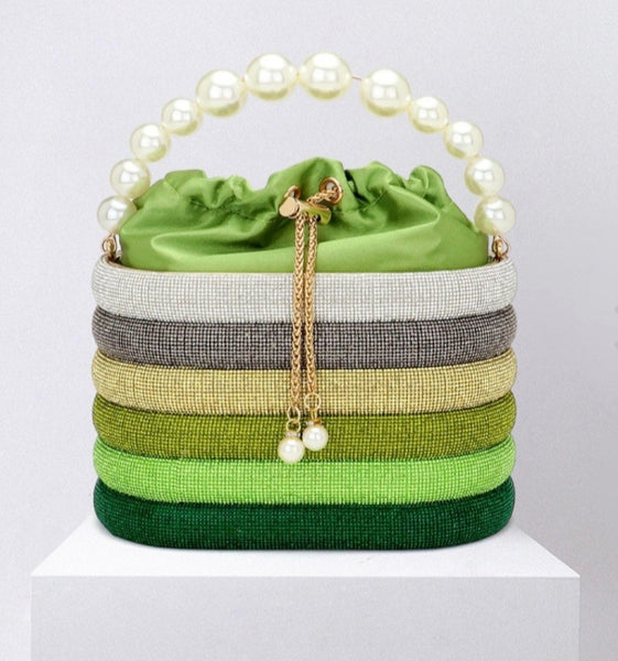Green with Envy Bling Handbag
