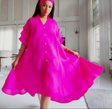 Hot Pink Tunic Dress