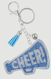 Bling Cheer Megaphone Keychain