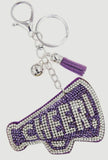 Bling Cheer Megaphone Keychain