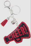 Bling Cheer Megaphone Keychain