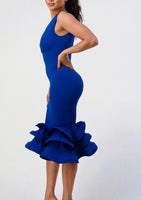 Blue Ruffles Dress
