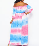 Pink and Blue Dresss