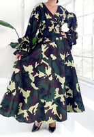 Camo Wrap Dress