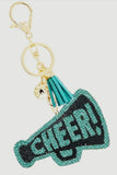 Bling Cheer Megaphone Keychain